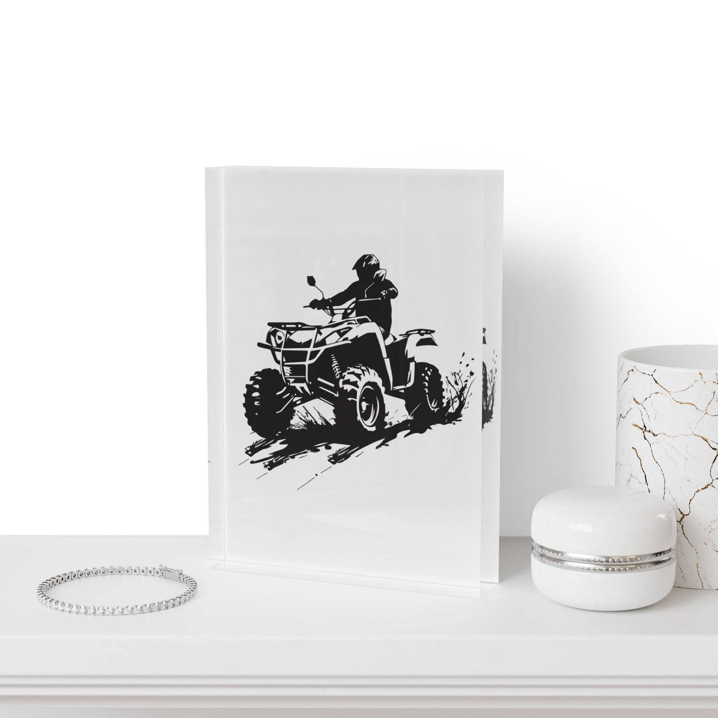 Slingin' Mud Quad Acrylic Photo Block