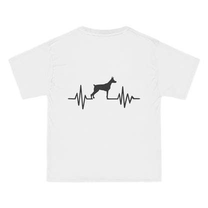 My Heart Beats For Dobermans Men's Short-Sleeve Crewneck Tee