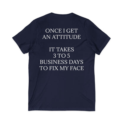 Fix My Face Unisex Short Sleeve V-Neck Tee