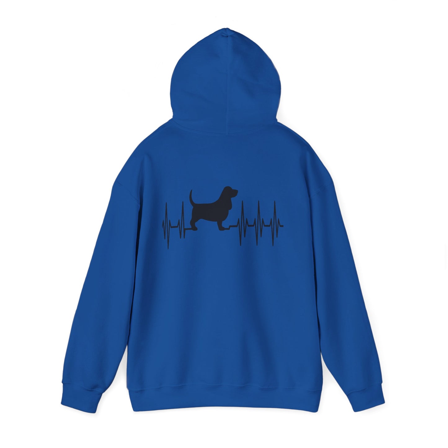 My Heart Beats For Basset Hounds Unisex Hoodie