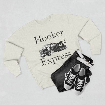 H**ker Express Heavy Tow Truck Unisex Crewneck Sweatshirt