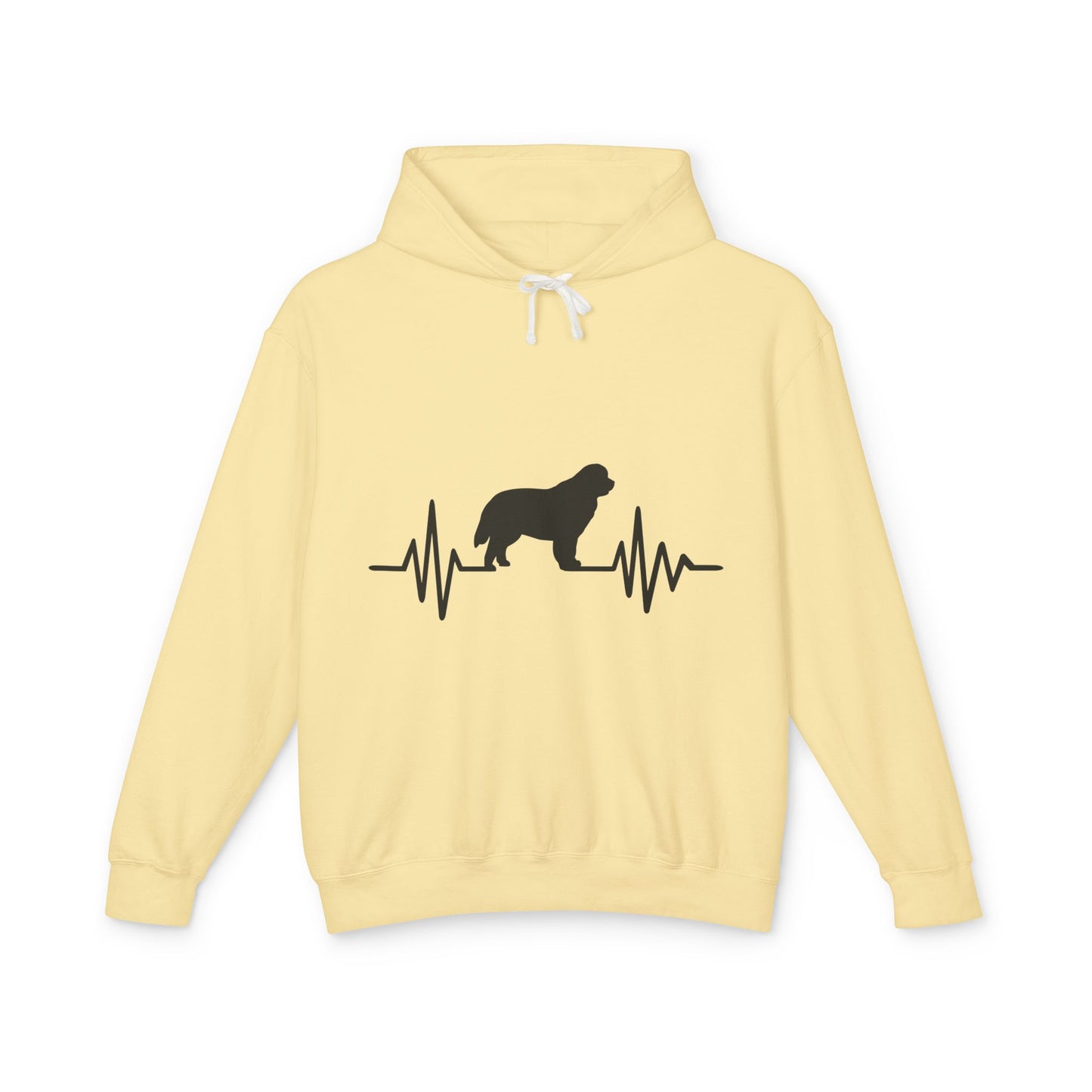 My Heart Beats For Newfies Unisex Lightweight Hoodie