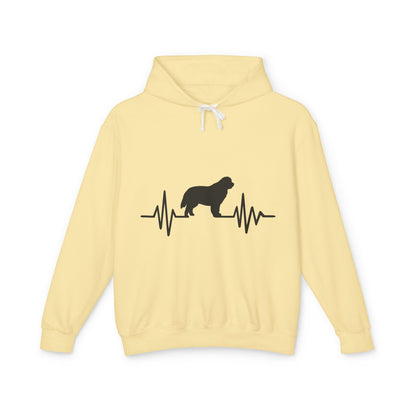 My Heart Beats For Newfies Unisex Lightweight Hoodie