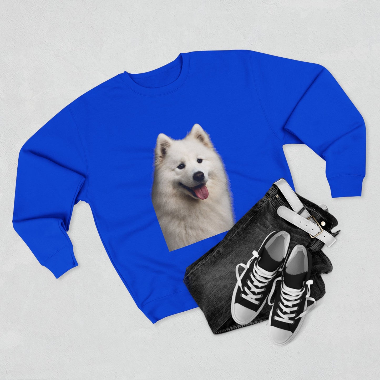 Samoyed Head Unisex Crewneck Sweatshirt