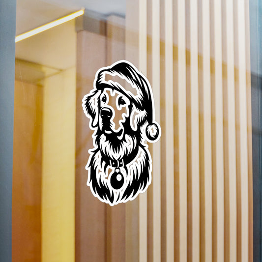 Santa Paws Golden Vinyl Decal