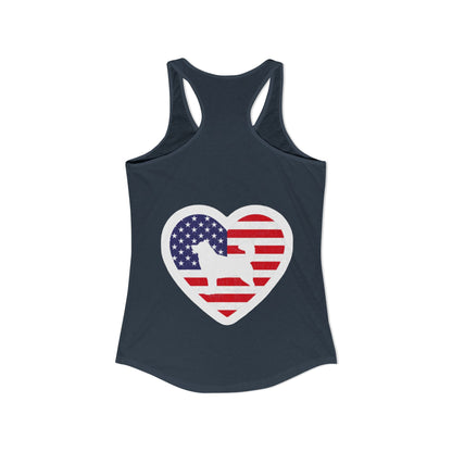 Malamute Flag Women's Racerback Tank