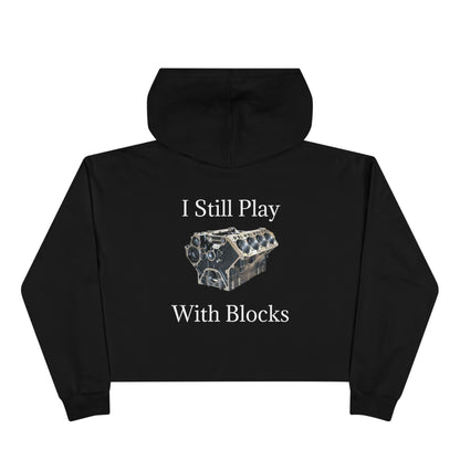 Play With Blocks Women's Crop Hoodie