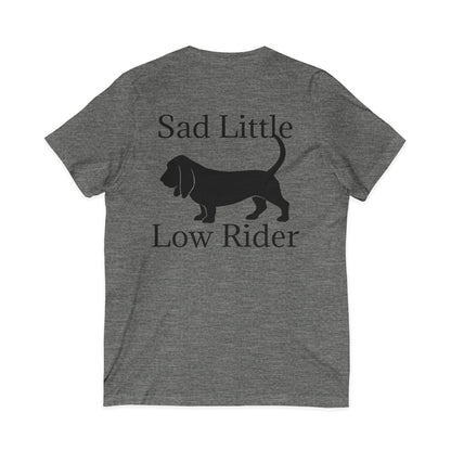 Sad Little Low Rider Unisex Short Sleeve V-Neck Tee