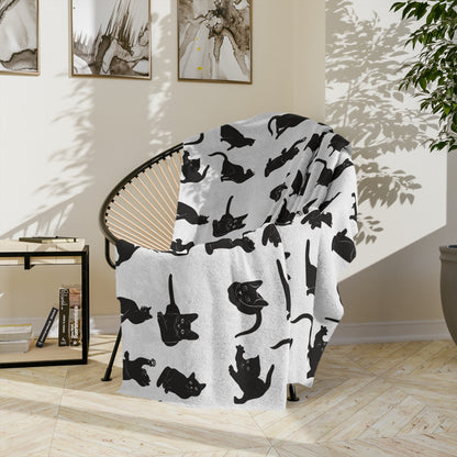 Cats Velveteen Microfiber Blanket