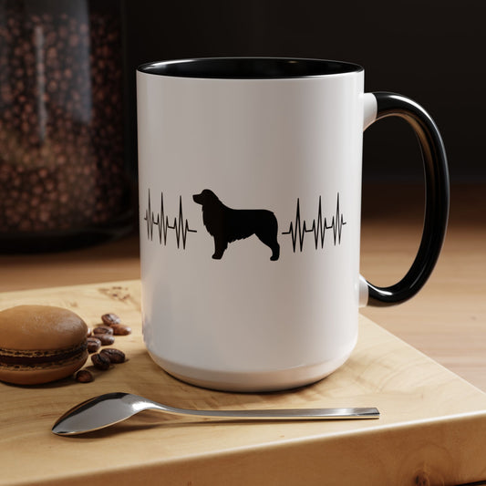 My Heart Beats For Aussies 2-Tone Coffee Mug