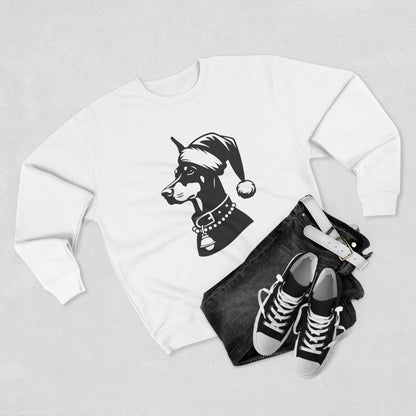 Santa Paws Doberman Unisex Crewneck Sweatshirt