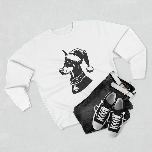 Santa Paws Doberman Unisex Crewneck Sweatshirt