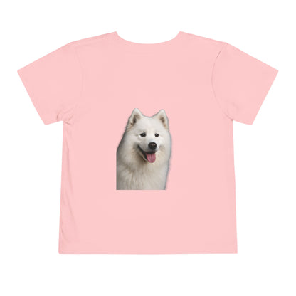 Samoyed Head Toddler Unisex Short Sleeve Crewneck Tee