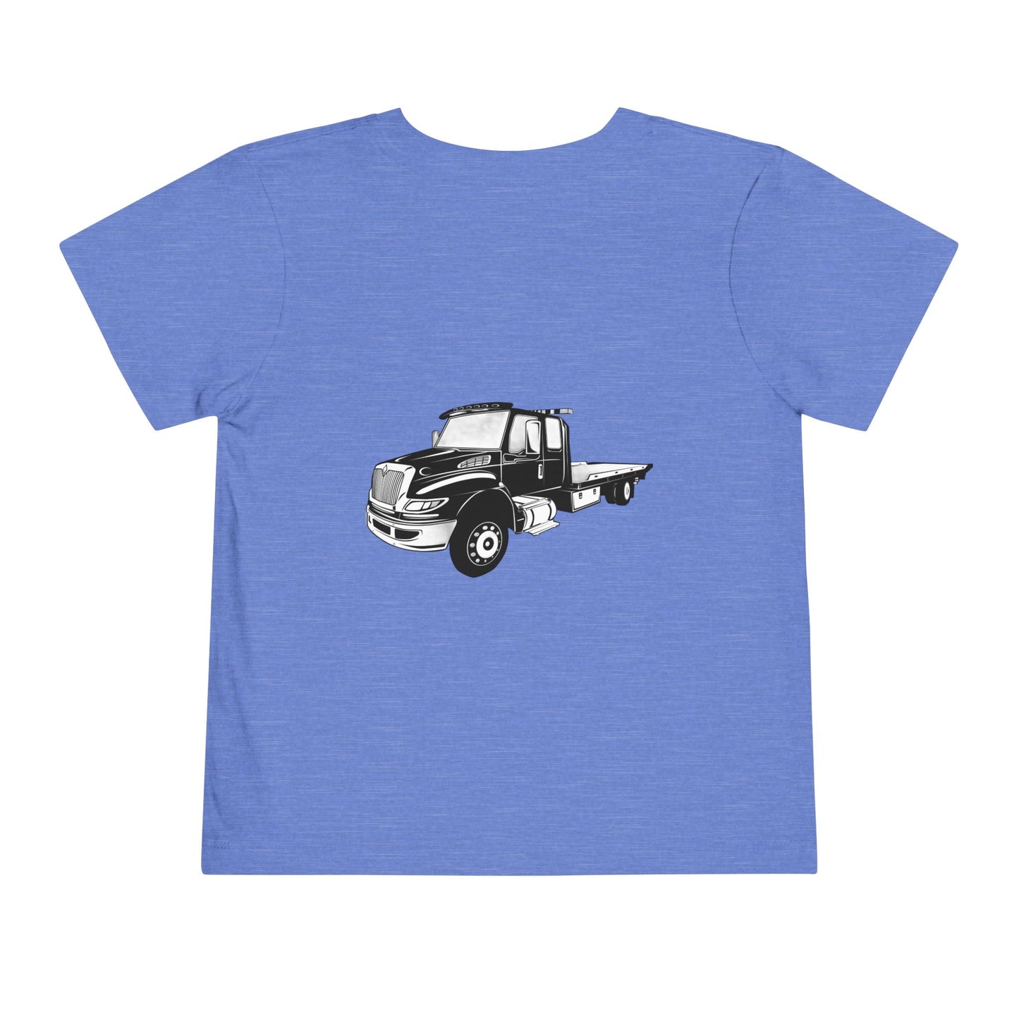 Flatbed Tow Truck Toddler Unisex Short Sleeve Crewneck Tee