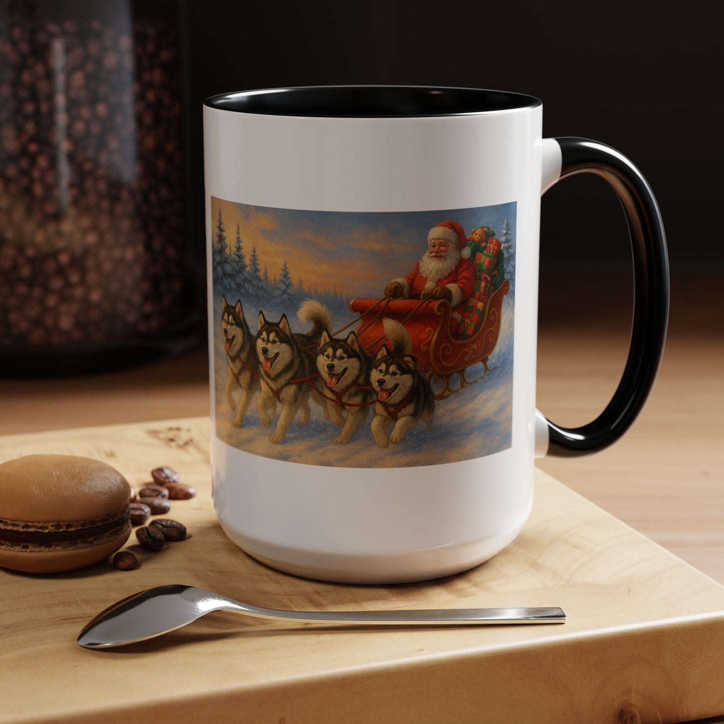 Dashing Through The Snow 2-Tone Coffee Mug