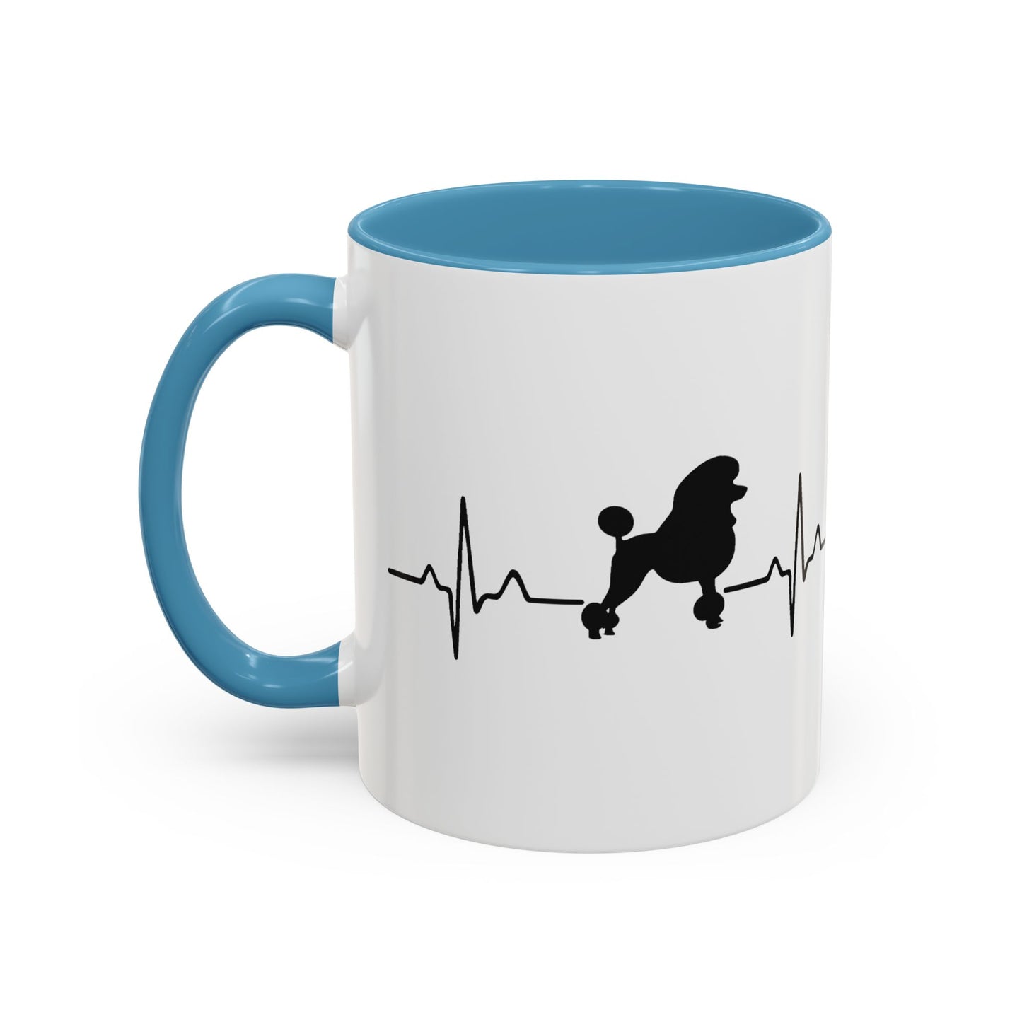 My Heart Beats For Poodles 2-Tone Coffee Mug