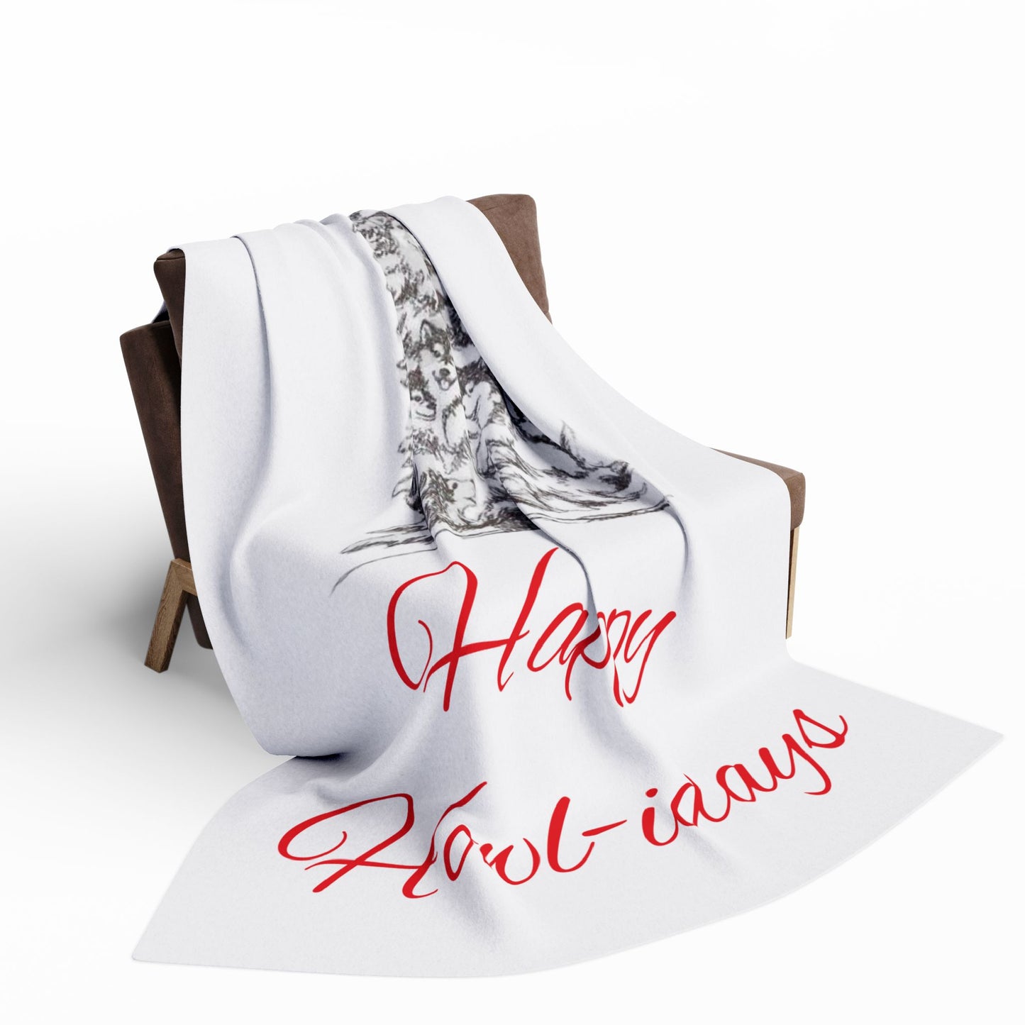 Happy Howl-idays Arctic Fleece Blanket