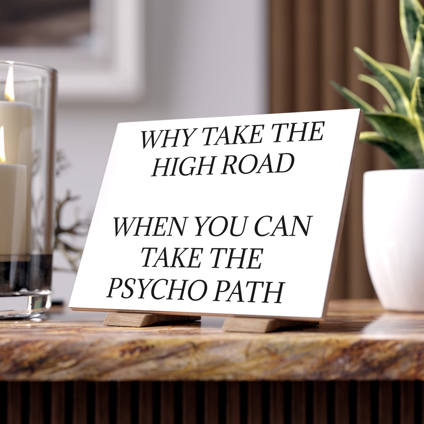 Psycho Path Ceramic Photo Tile