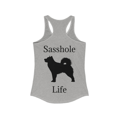 Sasshole Life Women's Racerback Tank