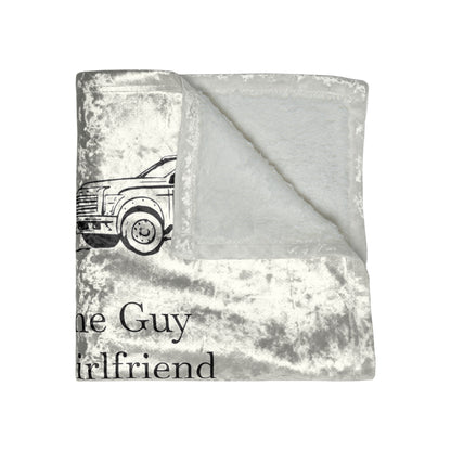 I'm The Guy Crushed Velvet Blanket