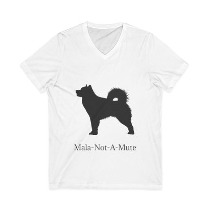 Mala-Not-A-Mute Unisex Short Sleeve V-Neck Tee