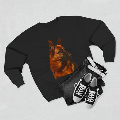 German Shepherd Head Unisex Crewneck Sweatshirt