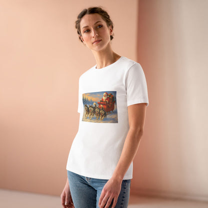 Dashing Through The Snow Women's Short Sleeve Crewneck Tee