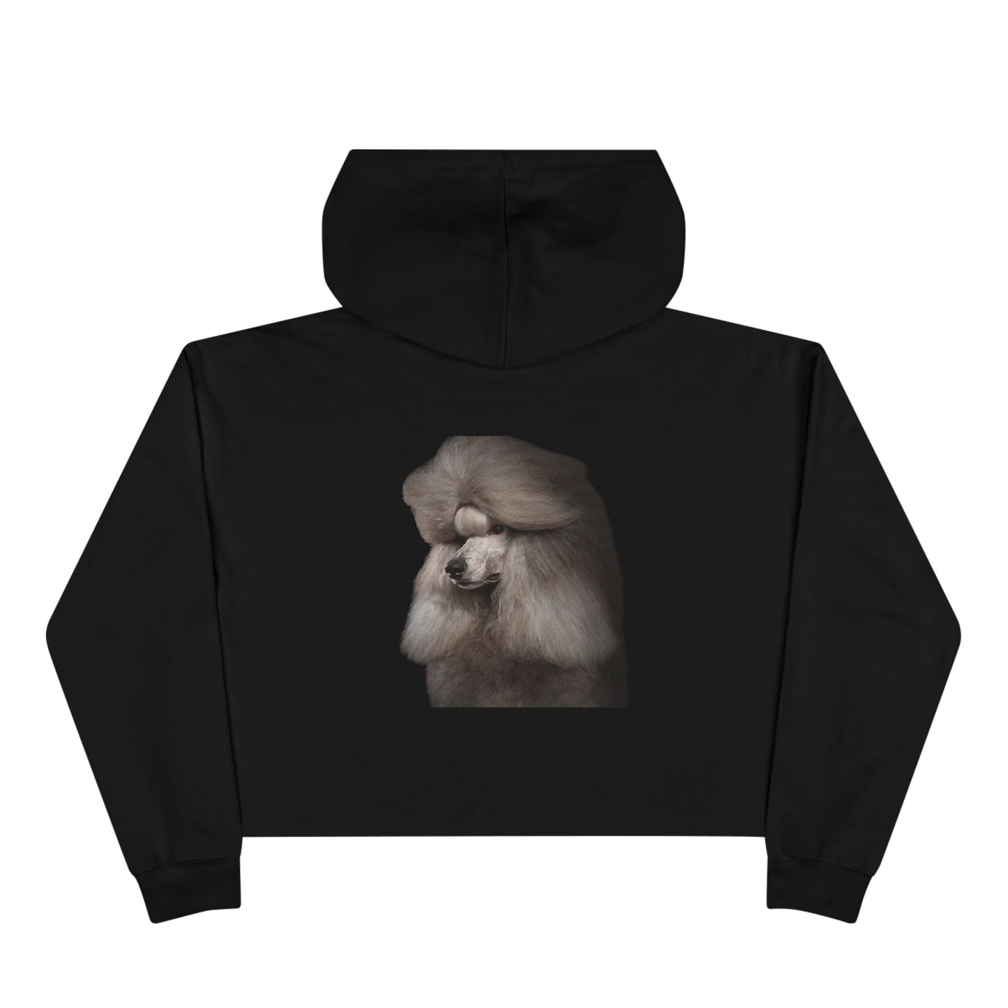 Poodle Head Women's Crop Hoodie