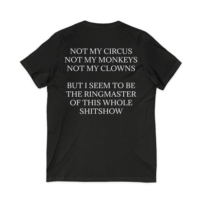 Ringmaster Unisex Short Sleeve V-Neck Tee