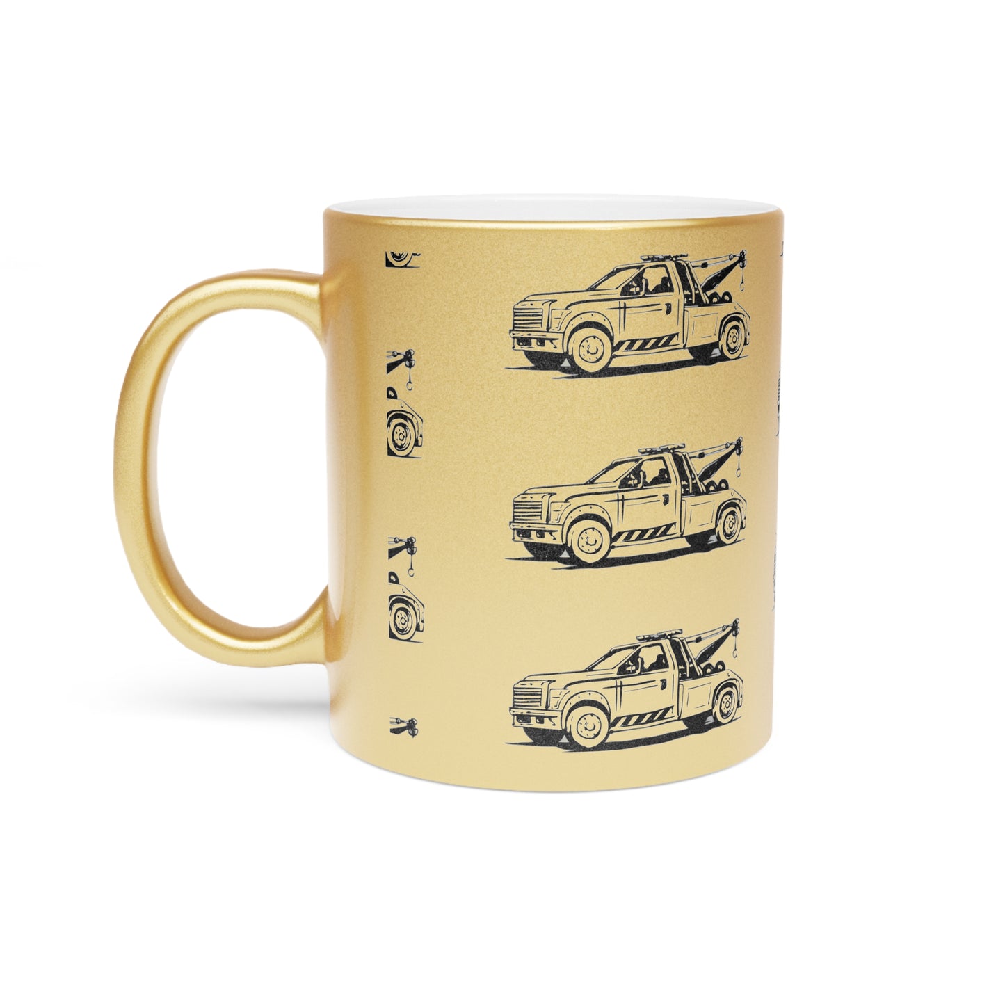 Wheel Lift Tow Truck Metallic Coffee Mug