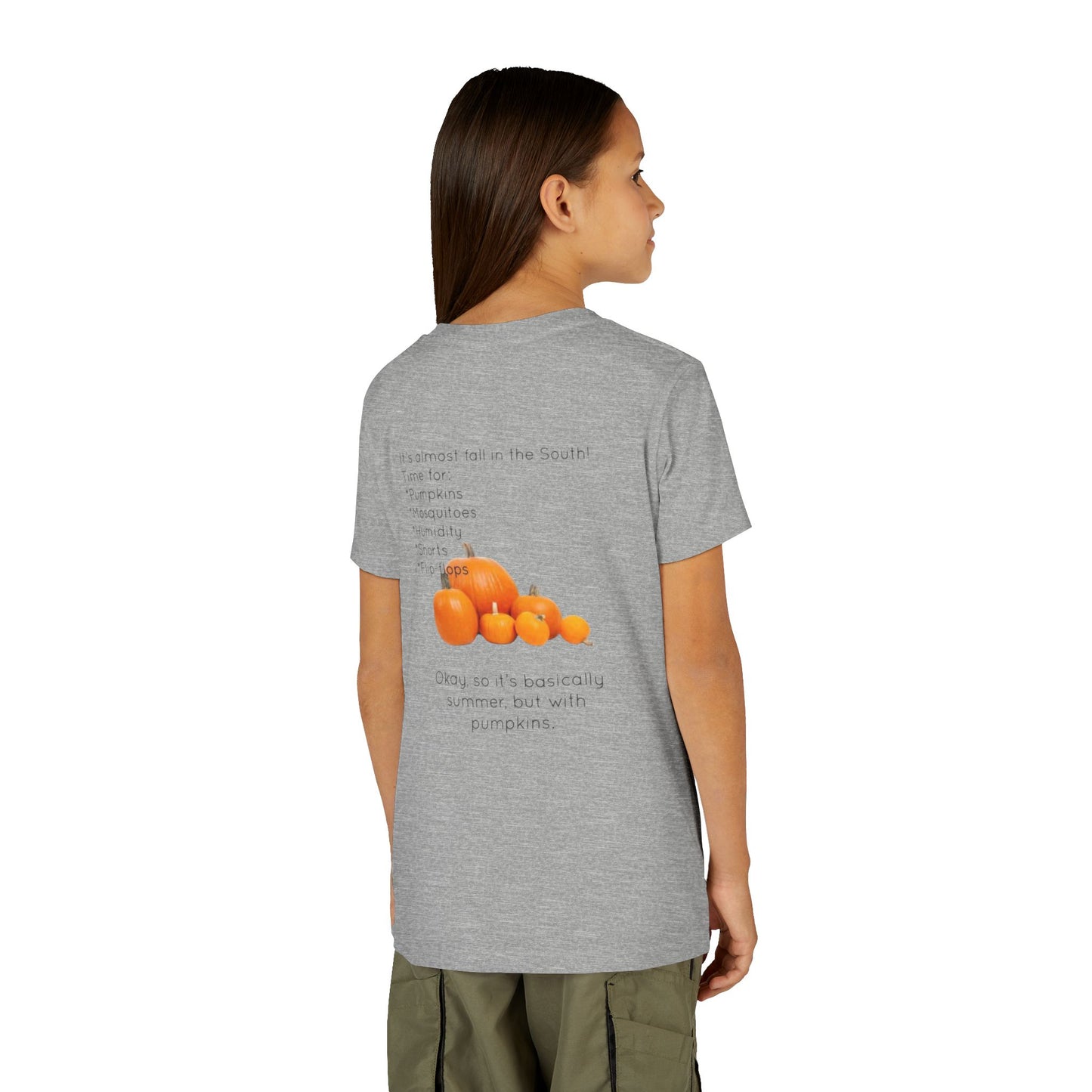 Fall In The South Youth Unisex Short Sleeve Crewneck Tee