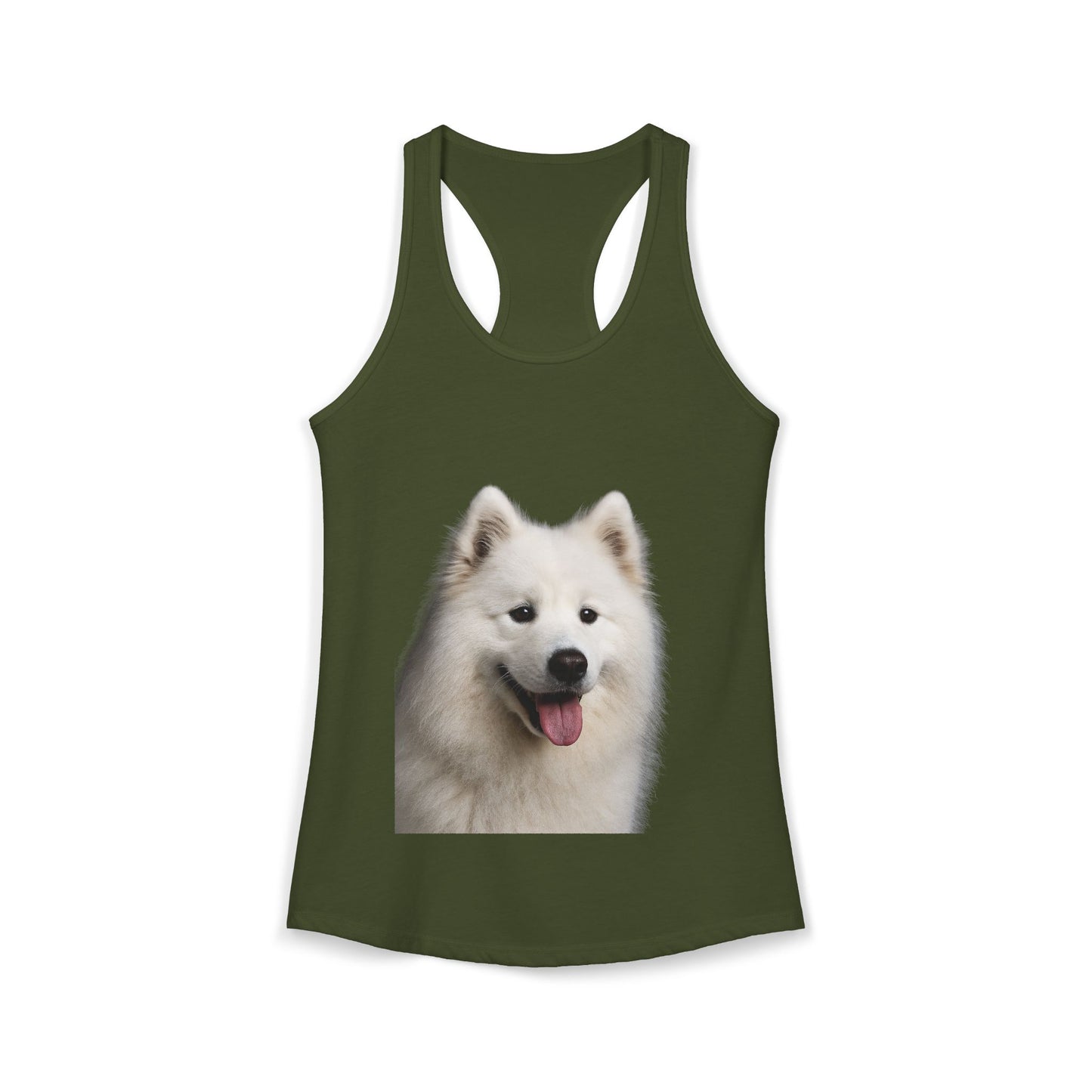 Samoyed Head Women's Racerback Tank