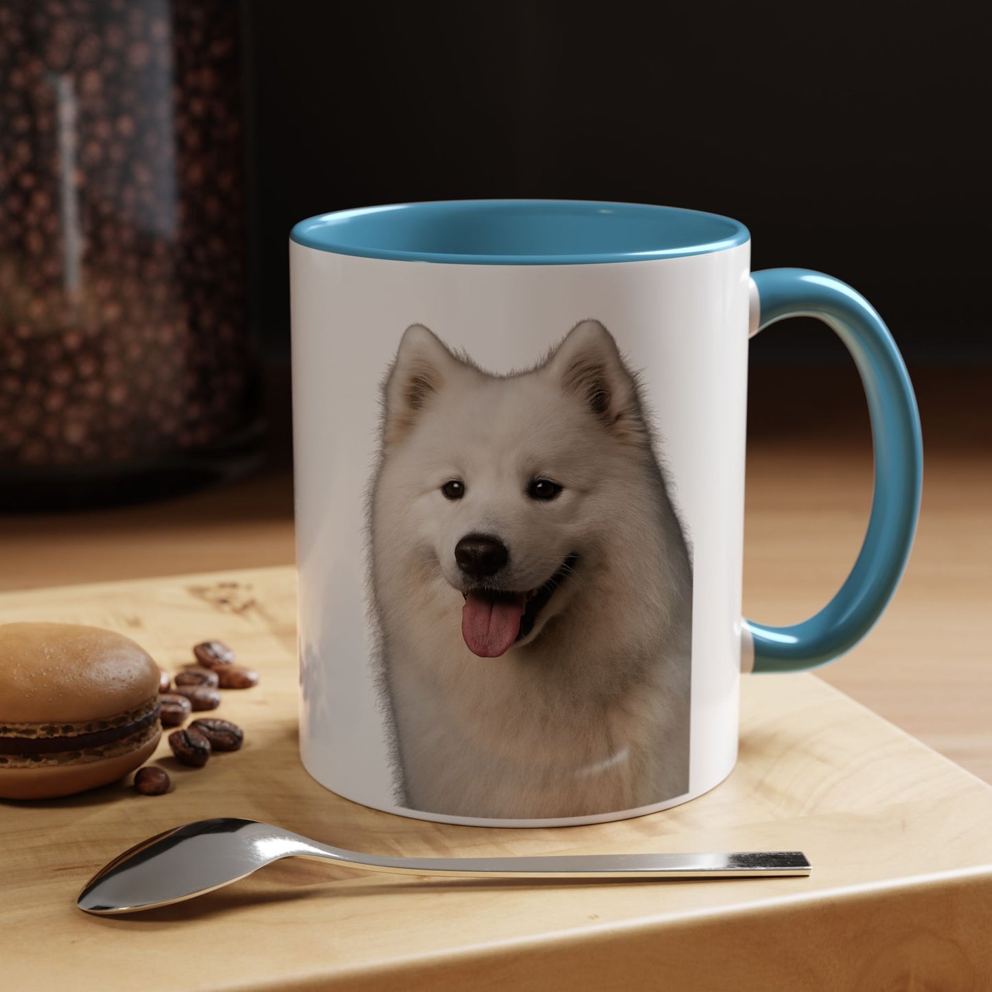 Samoyed Head 2-Tone Coffee Mug