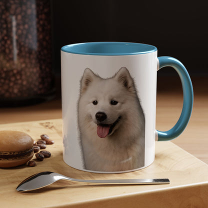 Samoyed Head 2-Tone Coffee Mug