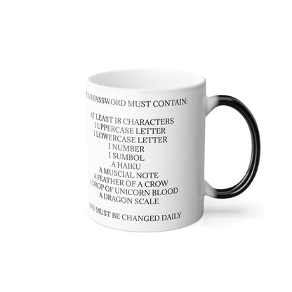 Password Color Changing Mug
