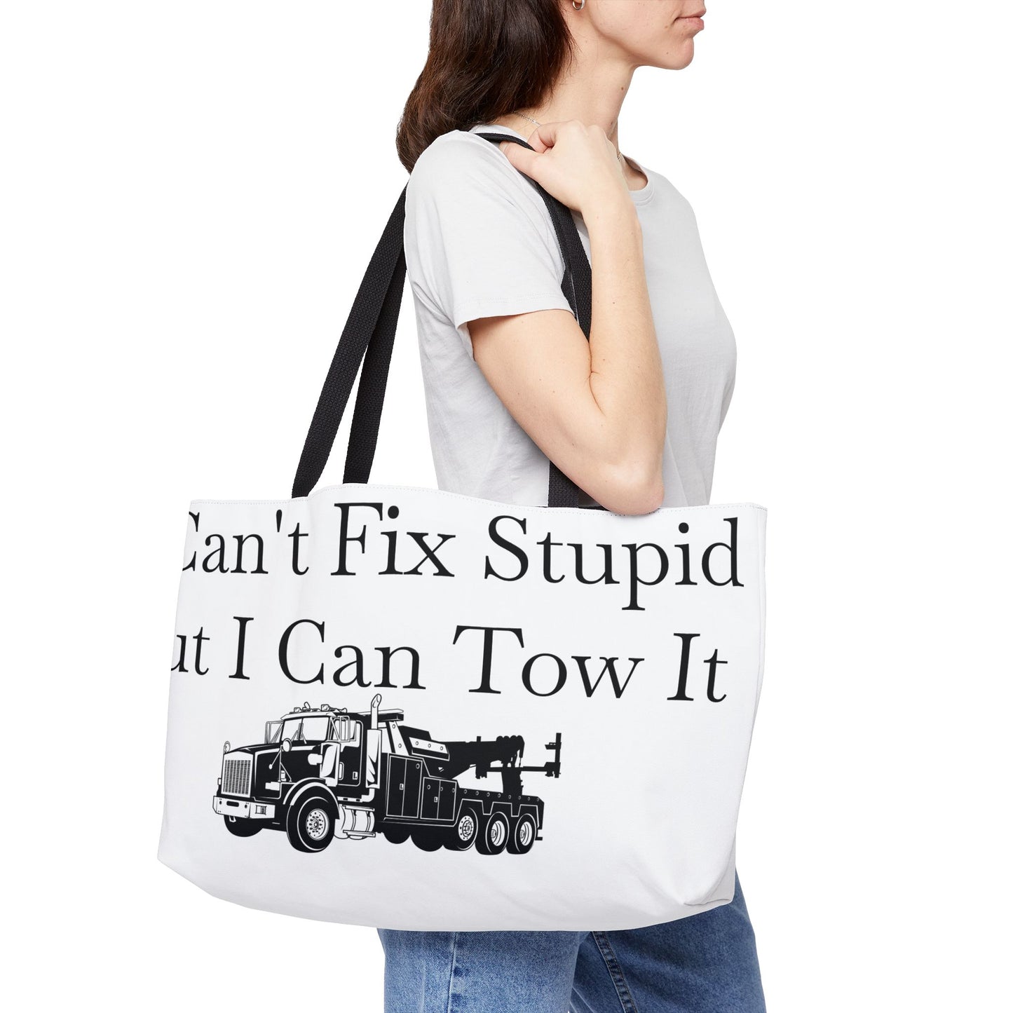 I Can't Fix Stupid Heavy Tow Truck Weekender Tote Bag
