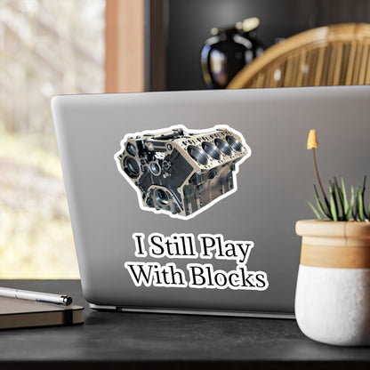 Play With Blocks Vinyl Decal