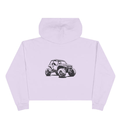 Off The Beaten Path Side By Side Women's Crop Hoodie