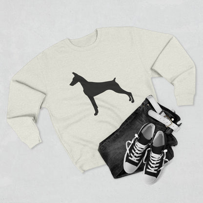 Doberman Silhouette Unisex Crewneck Sweatshirt