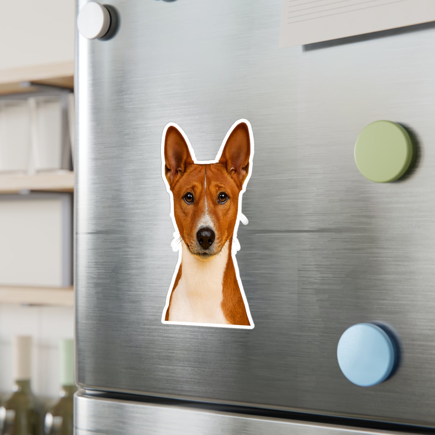 Basenji Head Vinyl Decal