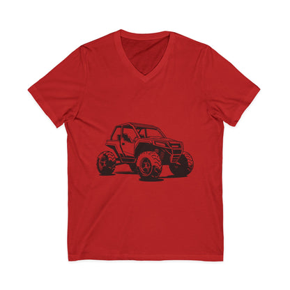 Off The Beaten Path Side By Side Unisex Short Sleeve V-Neck Tee