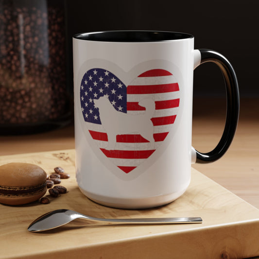 Malamute Flag 2-Tone Coffee Mug