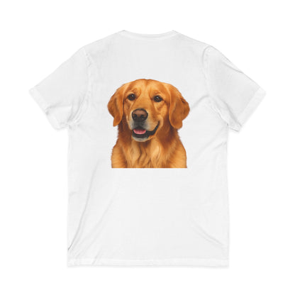 Golden Head Unisex Short Sleeve V-Neck Tee