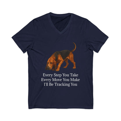 Tracking You Unisex Short Sleeve V-Neck Tee