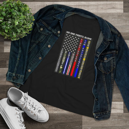 No One Fights Alone Women's Short Sleeve Crewneck Tee