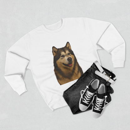 Malamute Head Unisex Crewneck Sweatshirt