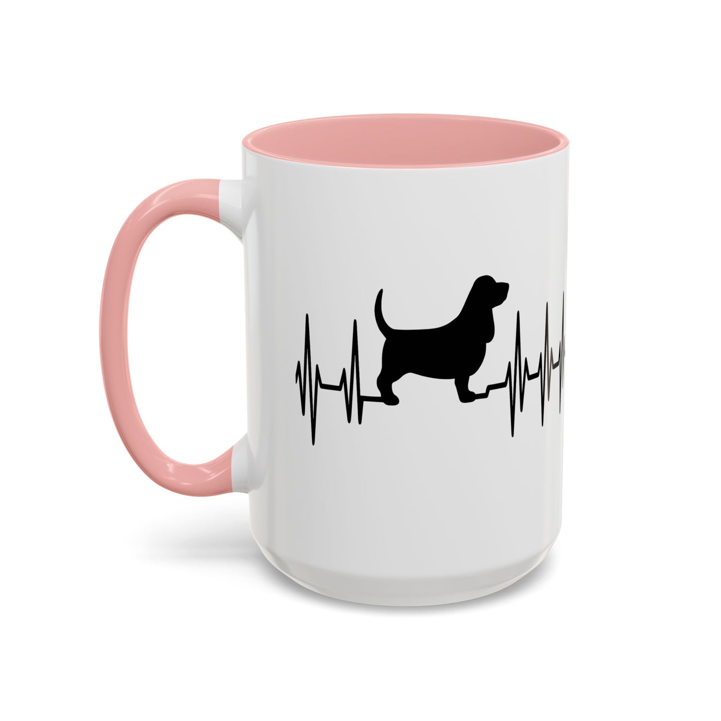 My Heart Beats For Bassets 2-Tone Coffee Mug