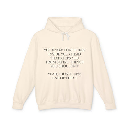 No Filter Unisex Lightweight Hoodie