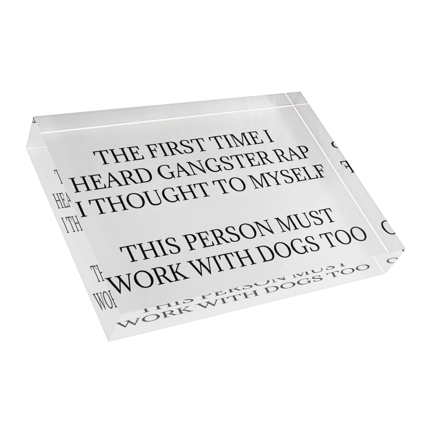 Gangster Rap Acrylic Photo Block