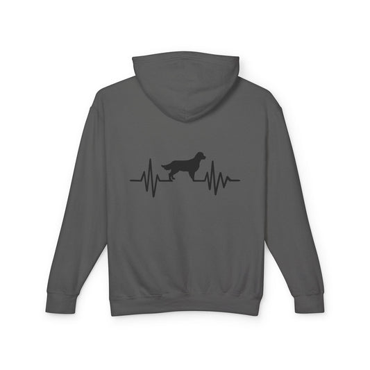 My Heart Beats For Goldens Unisex Lightweight Hoodie